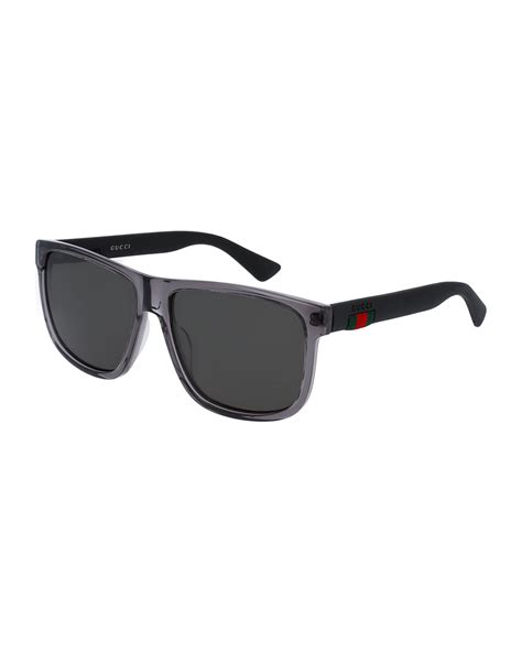 gucci striped acetate sunglass|are gucci sunglasses polarized.